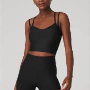 ALO Yoga Airlift Double Check Bra - Black - S